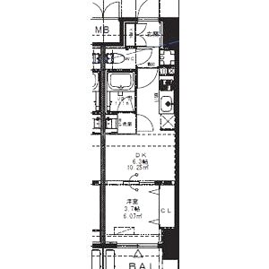 Alivis九条の間取り図