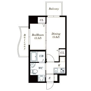 セレニテ上町台の間取り図