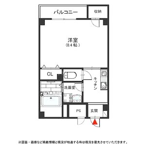 難波千日前OEMマンションの間取り図