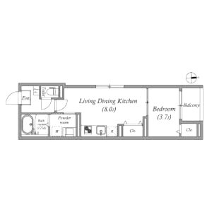 ハーモニーテラス鶴見緑地の間取り図