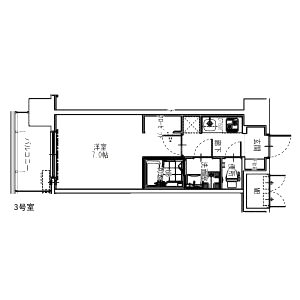 S-RESIDENCE大阪同心の間取り図