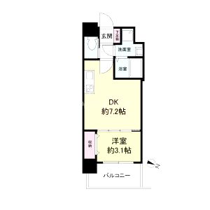 セレニテ福島カルムの間取り図