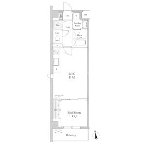 カルム西野の間取り図