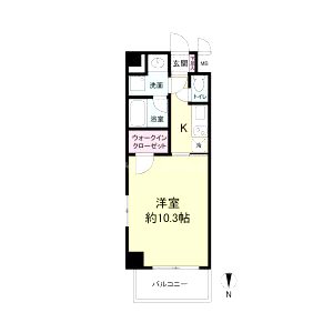 フレンシアノイエ内本町の間取り図