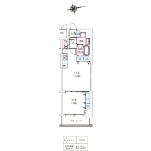 スプランディッド上本町WESTIIの間取り図