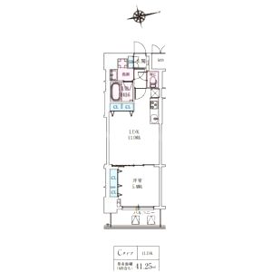 スプランディッド上本町WESTIIの間取り図