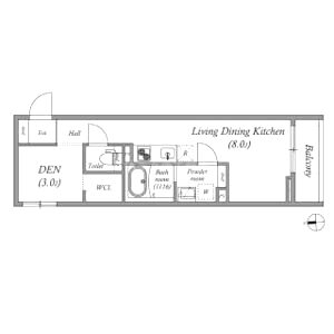 S-MOVE緑橋IIの間取り図