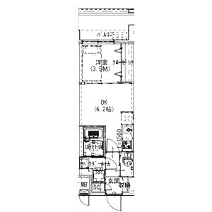 Alivis浪速東SoL TERRACEの間取り図