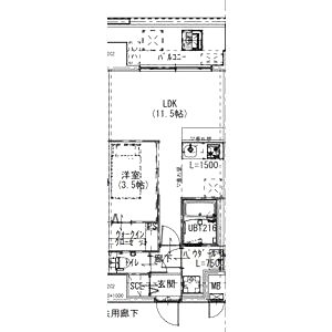 Alivis浪速東SoL TERRACEの間取り図