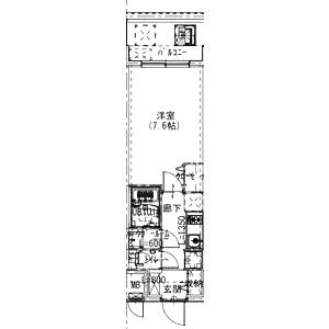 Alivis浪速東SoL TERRACEの間取り図