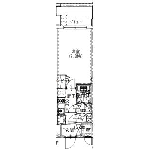 Alivis浪速東SoL TERRACEの間取り図