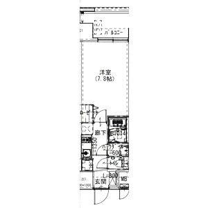 Alivis浪速東SoL TERRACEの間取り図