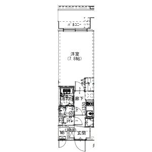 Alivis浪速東SoL TERRACEの間取り図