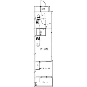 Alivis新町の間取り図