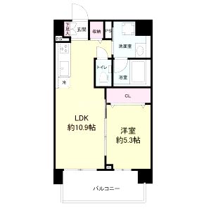 シャーメゾンサクセス新大阪の間取り図