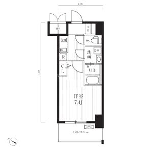 アプリーレ中之島の間取り図