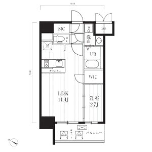 アプリーレ中之島の間取り図