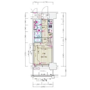 プレサンス天神橋筋六丁目ヴォワールの間取り図