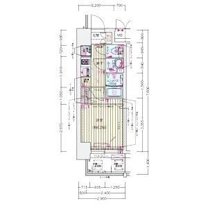 プレサンス天神橋筋六丁目ヴォワールの間取り図