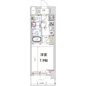 ディクス大阪城EASTレジデンスの間取り図