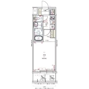 ディクス大阪城EASTレジデンスの間取り図