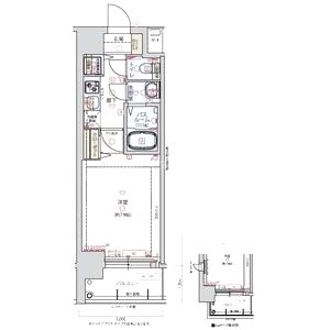 ディクス大阪城EASTレジデンスの間取り図