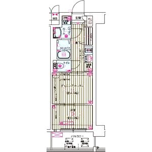 レシオス京都嵯峨野の間取り図