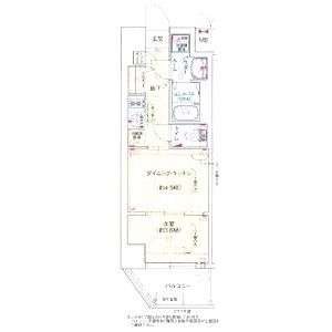 レシオス京都嵯峨野の間取り図