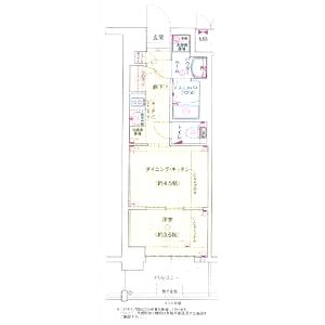 レシオス京都嵯峨野の間取り図