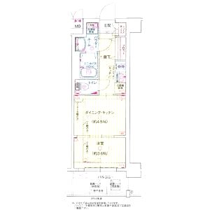 レシオス京都嵯峨野の間取り図
