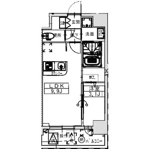 ミラージュパレス大阪ドームProsperの間取り図