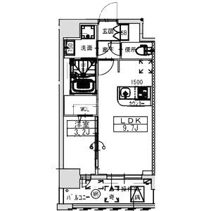 ミラージュパレス大阪ドームProsperの間取り図