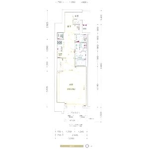 プレサンス堺筋本町センティスの間取り図
