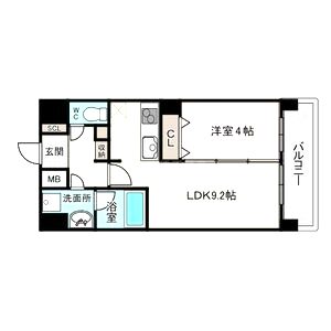 ランドセントラル梅田の間取り図
