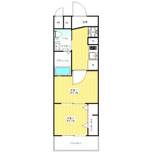 エグゼ新北野の間取り図
