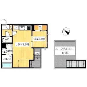 GRANDTIC DAVA今津の間取り図