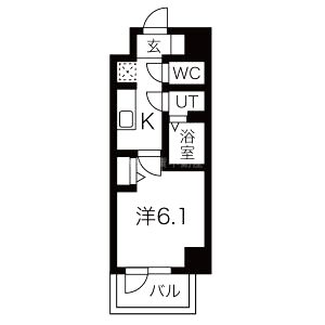 スプランディッド天王寺パークサイドの間取り図