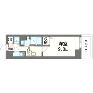 サンエール南堀江の間取り図