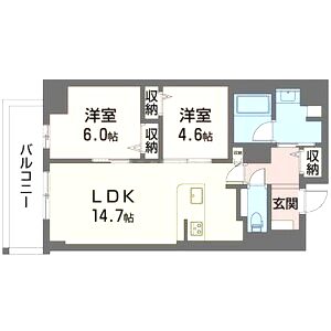 サンエール南堀江の間取り図