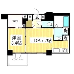 プリオーレ京都駅前の間取り図
