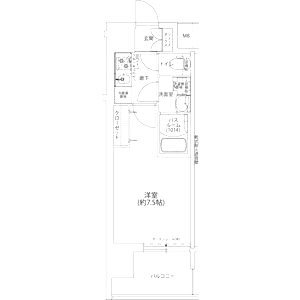 Louis Residence 天王寺町北の間取り図