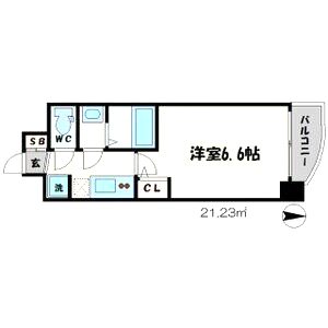 SERENiTE谷四の間取り図