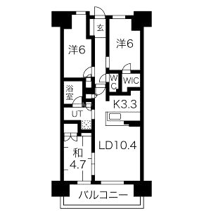 大阪ベイレジデンスの間取り図