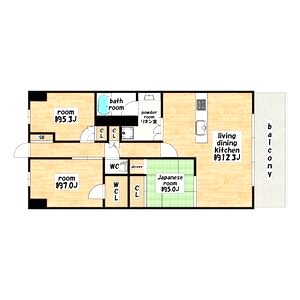大阪ベイレジデンスの間取り図