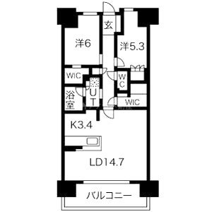 大阪ベイレジデンスの間取り図