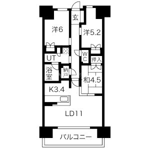 大阪ベイレジデンスの間取り図