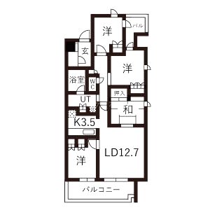 大阪ベイレジデンスの間取り図