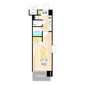CITY SPIRE北梅田の間取り図