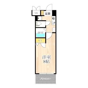 CITY SPIRE北梅田の間取り図
