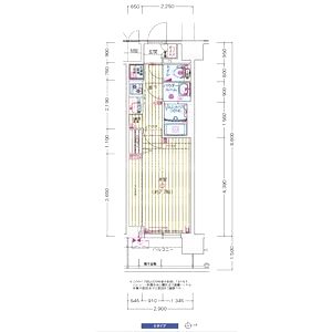 プレサンス大正フレンジの間取り図